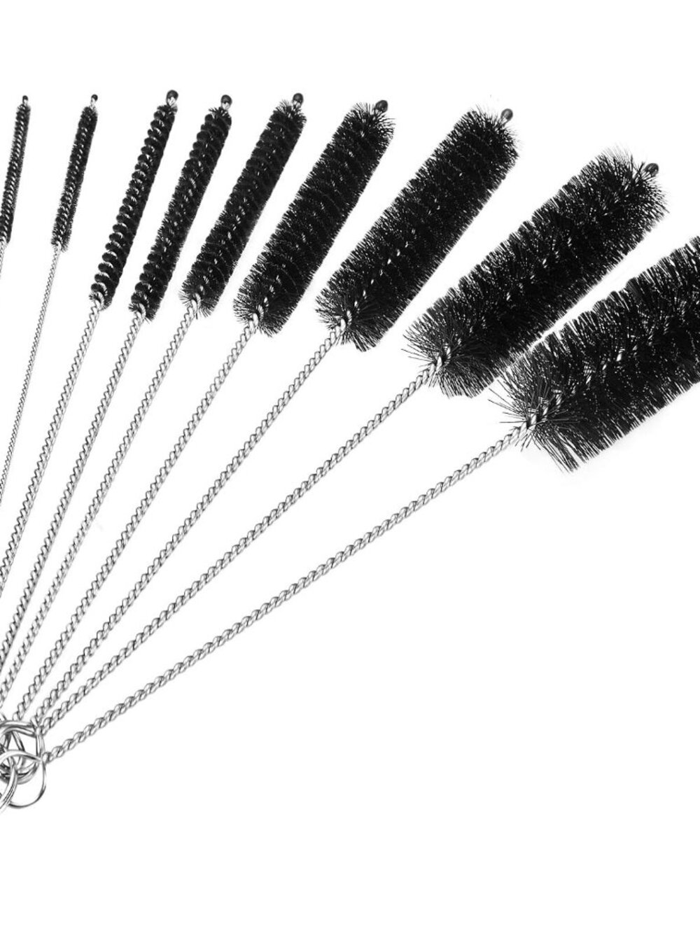 Bottle Cleaning Brushes, 8 Inch Nylon Tube Brush Set